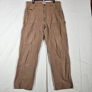 C.E. Schmidt Jeans Mens 36x32 Brown Double Knee Workwear Carpenter Utility Pants